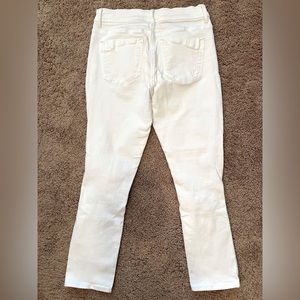 White distressed Express jeans